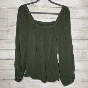 Puff sleeve off the shoulder balloon sleeve blouse